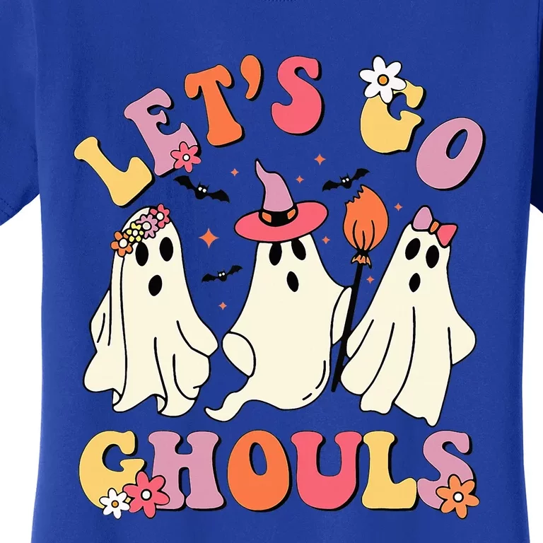 Lets Go Ghouls Funny Ghost Halloween Costume Women's T-Shirt