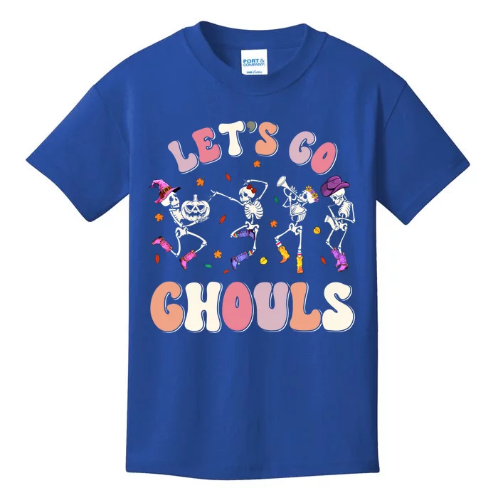 Let's Go Ghouls Spooky Season Halloween Trick Or Treat Retro Cute Gift Kids T-Shirt