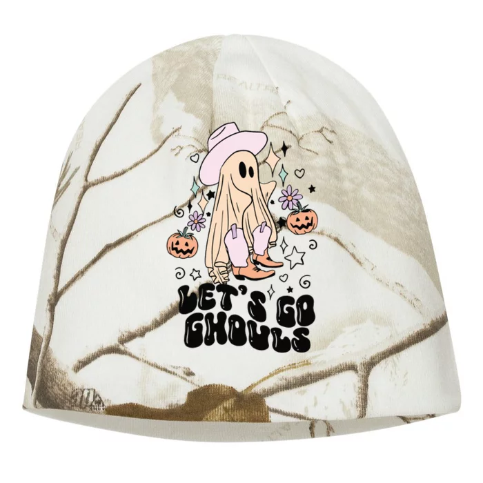 Lets Go Ghouls Funny Halloween Fall Kati - Camo Knit Beanie