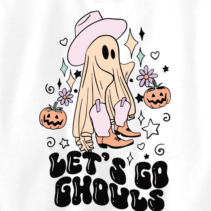 Lets Go Ghouls Funny Halloween Fall Kids Sweatshirt