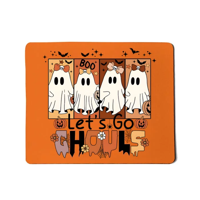 Lets Go Ghouls Spooky Season Halloween Mousepad