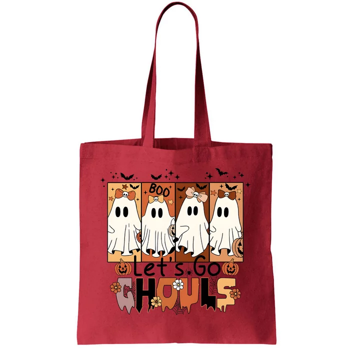 Lets Go Ghouls Spooky Season Halloween Tote Bag