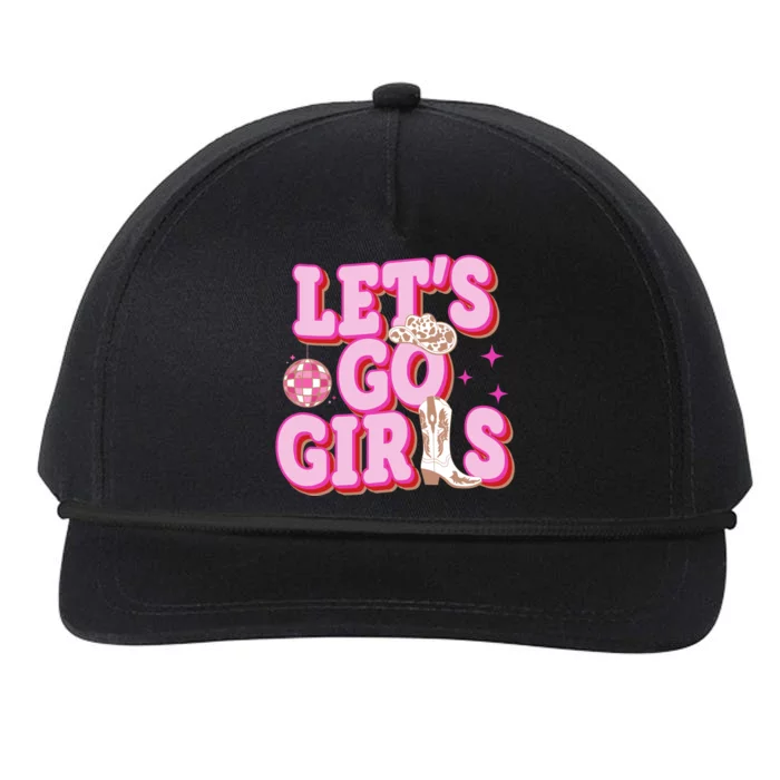 Lets Go Girl Cowgirl Howdy Snapback Five-Panel Rope Hat