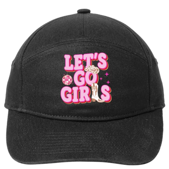 Lets Go Girl Cowgirl Howdy 7-Panel Snapback Hat