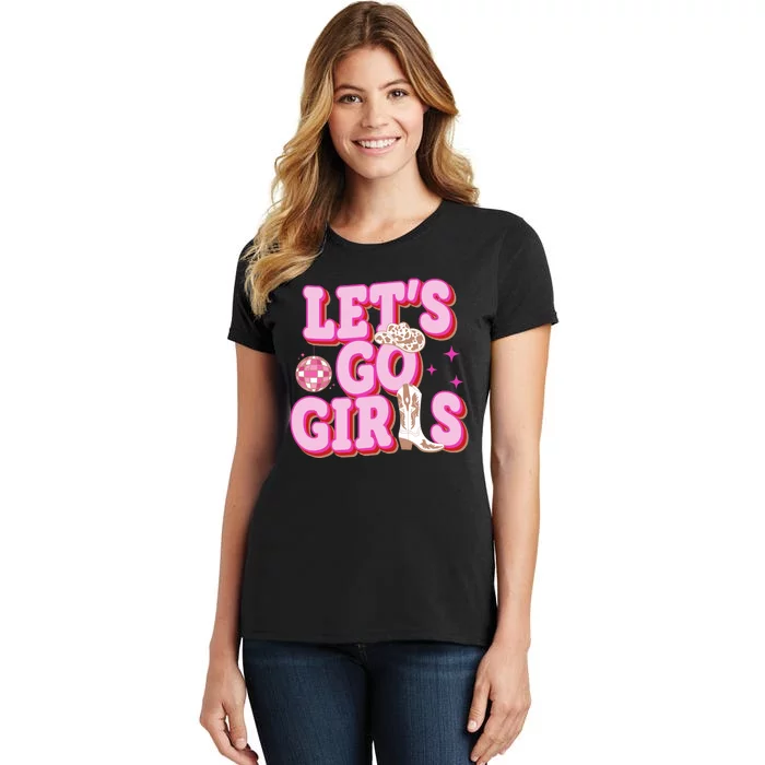 Lets Go Girl Cowgirl Howdy Women's T-Shirt