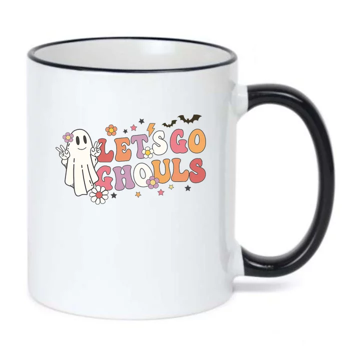 Lets Go Ghouls Ghost Funny Halloween Costume Black Color Changing Mug