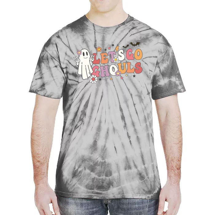 Lets Go Ghouls Ghost Funny Halloween Costume Tie-Dye T-Shirt