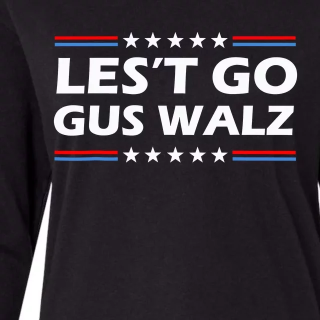 Lets Go Gus Walz Womens Cotton Relaxed Long Sleeve T-Shirt