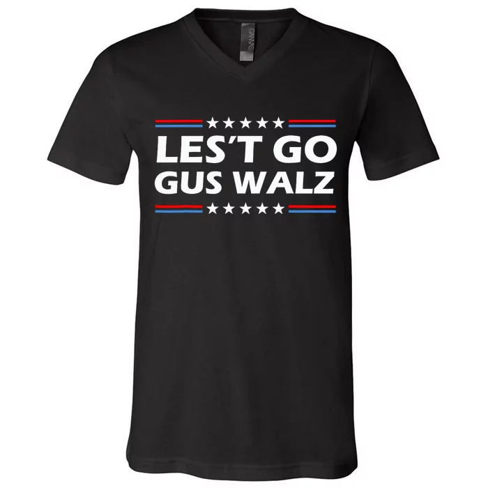 Lets Go Gus Walz V-Neck T-Shirt