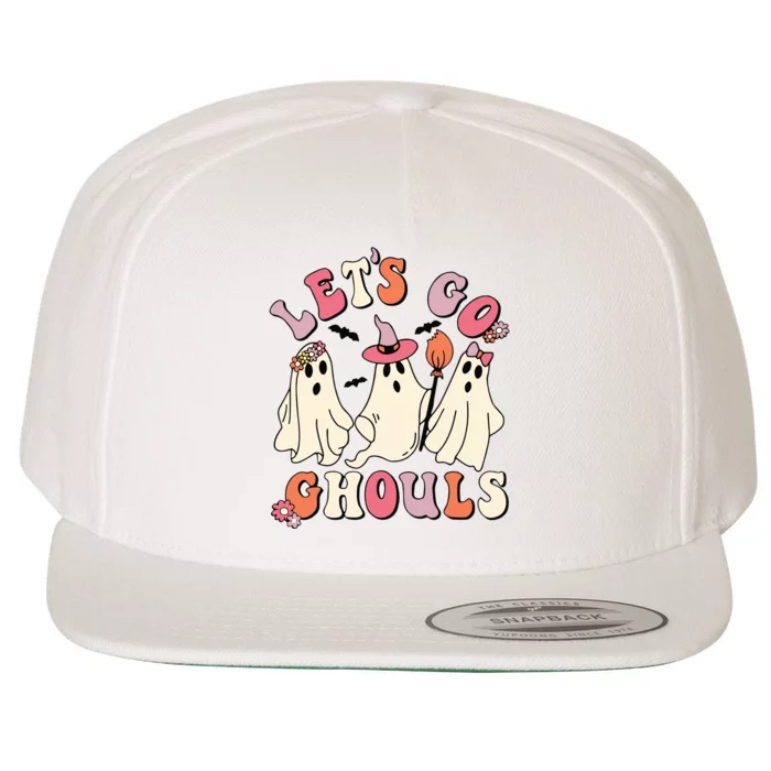 Lets Go Ghouls Halloween Wool Snapback Cap