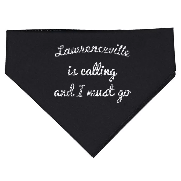 Lawrenceville Ga Georgia Funny City Trip Home Roots Usa Gift USA-Made Doggie Bandana