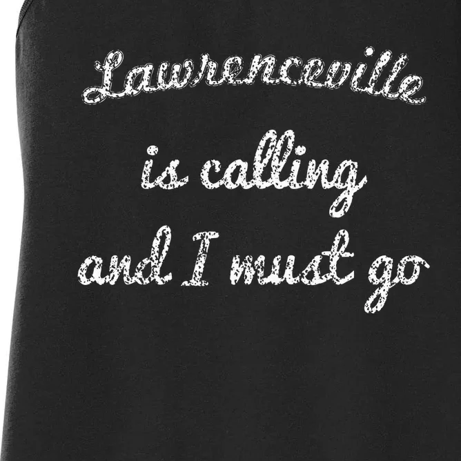 Lawrenceville Ga Georgia Funny City Trip Home Roots Usa Gift Women's Racerback Tank