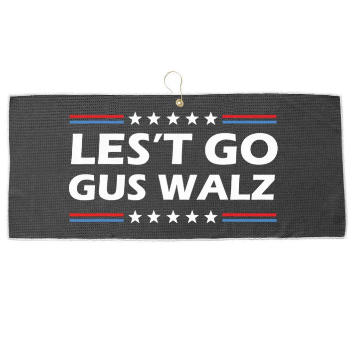 Lets Go Gus Walz Son Of Us Vice President Large Microfiber Waffle Golf Towel