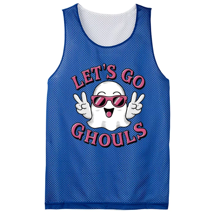 LetS Go Ghouls Vintage Halloween Graphic Meaningful Gift Mesh Reversible Basketball Jersey Tank