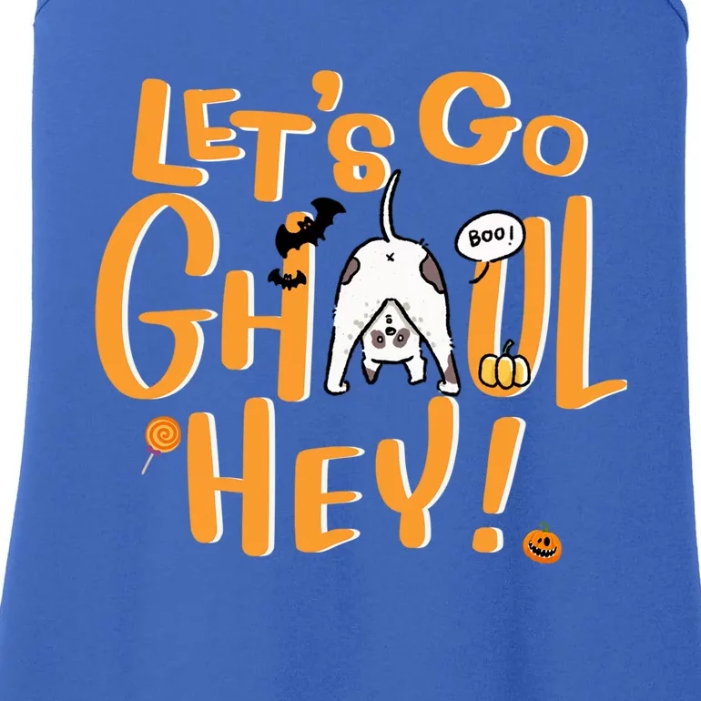 Lets Go Ghouls Cat Spooky Season Halloween Gift Ladies Essential Tank