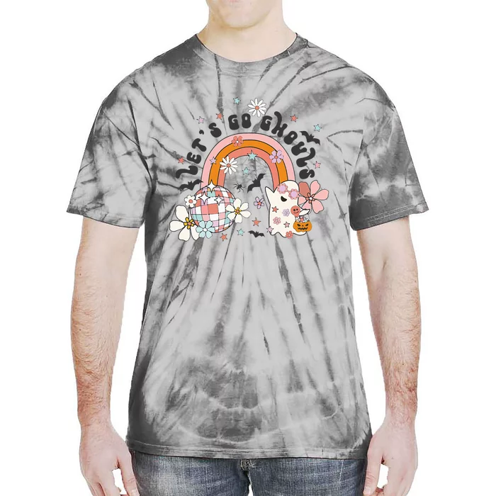 Lets Go Ghouls Halloween Ghost Tie-Dye T-Shirt