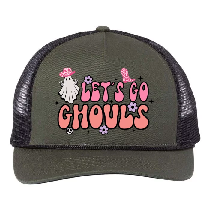 Lets Go Ghouls Gift Lets Go Bride Top Lets Go Ghouls Gift Retro Rope Trucker Hat Cap