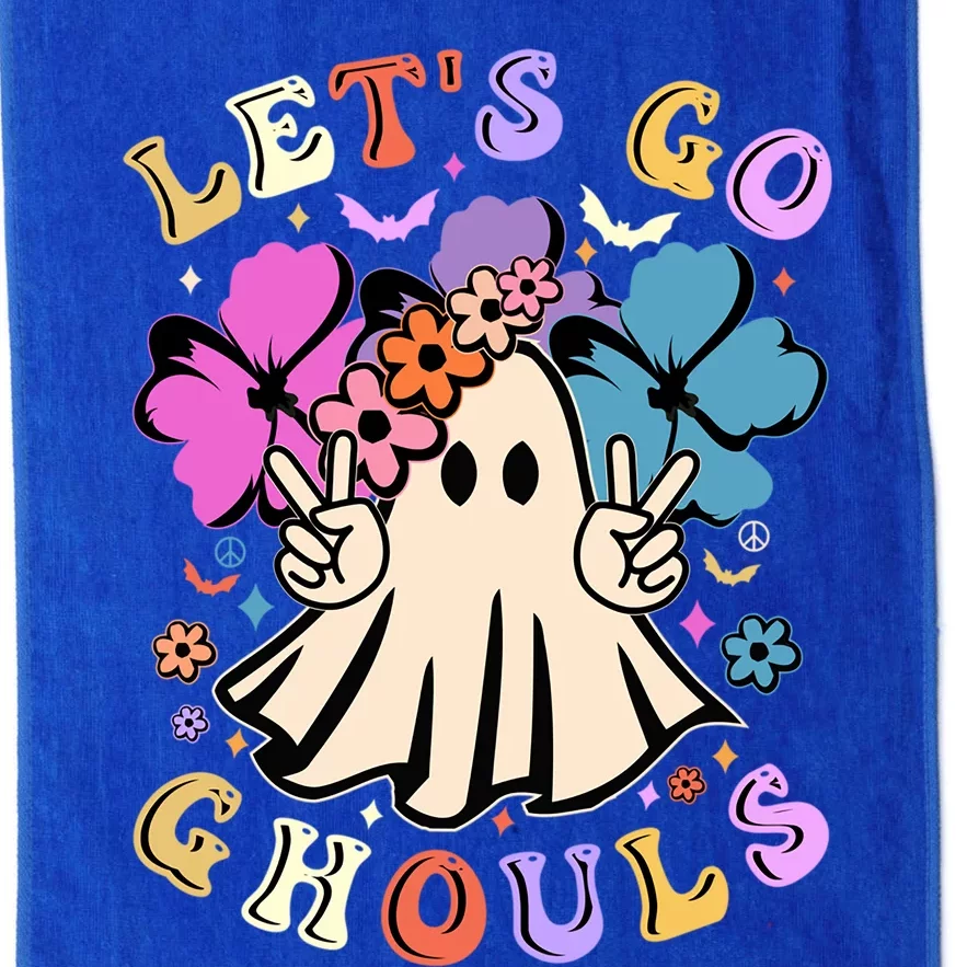 Lets Go Ghouls Halloween Boo Retro Halloween Party Meaningful Gift Platinum Collection Golf Towel