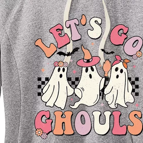 LetS Go Ghouls Halloween Ghost Outfit Costume Women's Fleece Hoodie