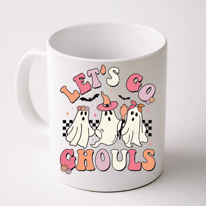 LetS Go Ghouls Halloween Ghost Outfit Costume Front & Back Coffee Mug