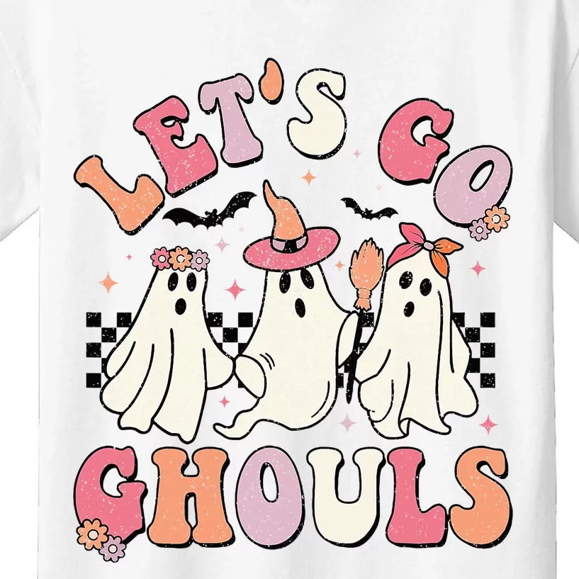 LetS Go Ghouls Halloween Ghost Outfit Costume Kids T-Shirt