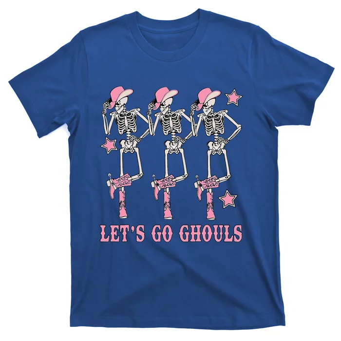 Lets Go Ghouls Western Skeletons Bachelorette Halloween T-Shirt