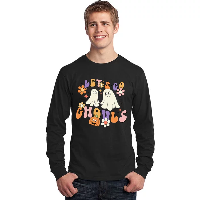 Lets Go Ghouls Funny Ghost Halloween Matching Tall Long Sleeve T-Shirt