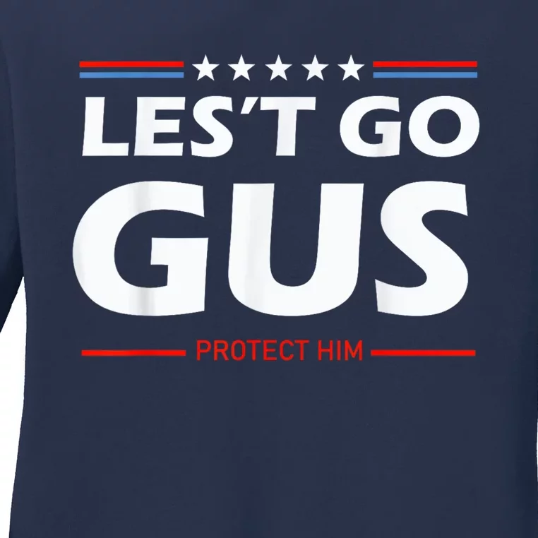 LetS Go Gus Harris Walz 2024 For President Ladies Long Sleeve Shirt