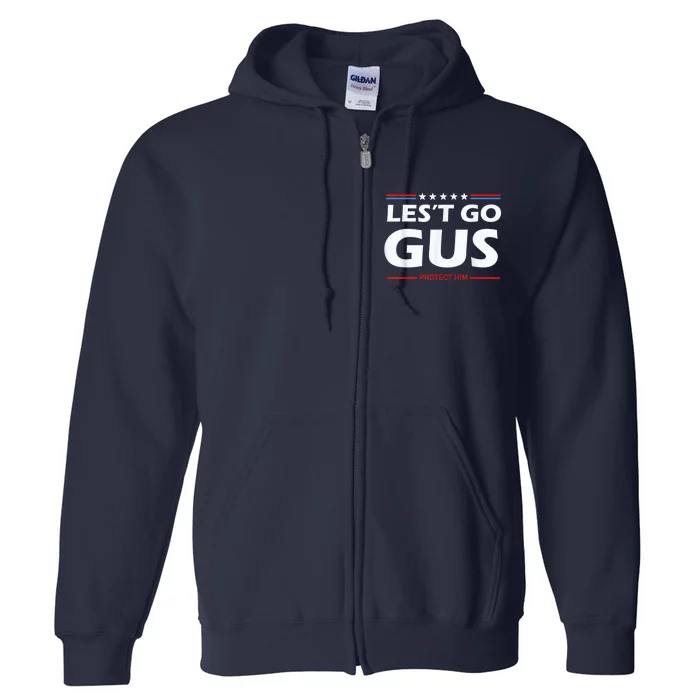 LetS Go Gus Harris Walz 2024 For President Full Zip Hoodie