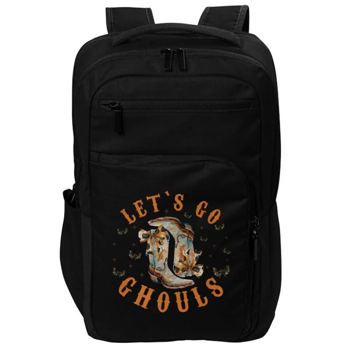 Lets Go Ghouls Halloween Cowgirl Impact Tech Backpack