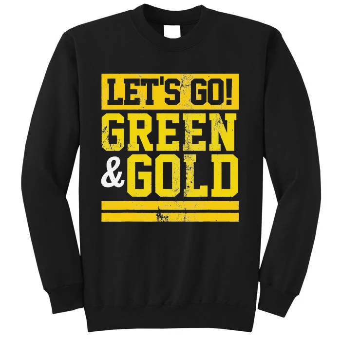 Let's Go Green & Gold Team Favorite Vintage Game Day Sweatshirt