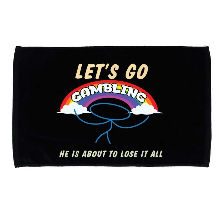 Lets Go Gambling Microfiber Hand Towel