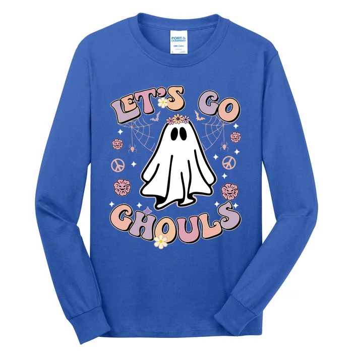 Let’S Go Ghouls Funny Ghost Cute Graphic Halloween Gift Tall Long Sleeve T-Shirt