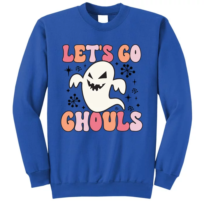 Lets Go Ghouls Retro Halloween Ghost Cute Gift Tall Sweatshirt