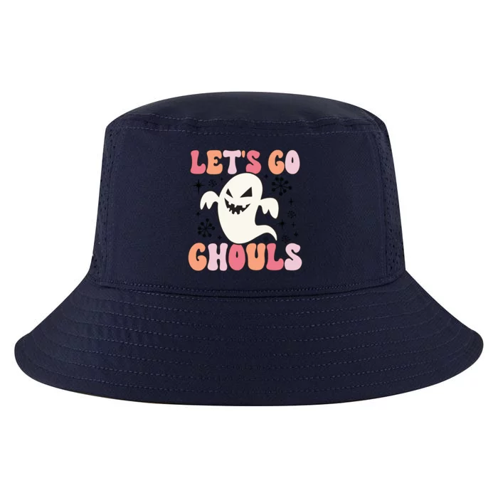 Lets Go Ghouls Retro Halloween Ghost Gift Cool Comfort Performance Bucket Hat