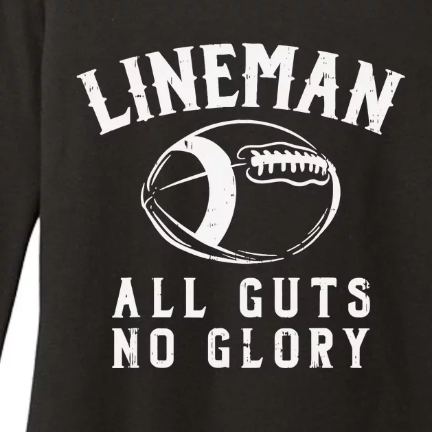 Lineman Guts Glory Funny American Football Gridiron Gift Womens CVC Long Sleeve Shirt