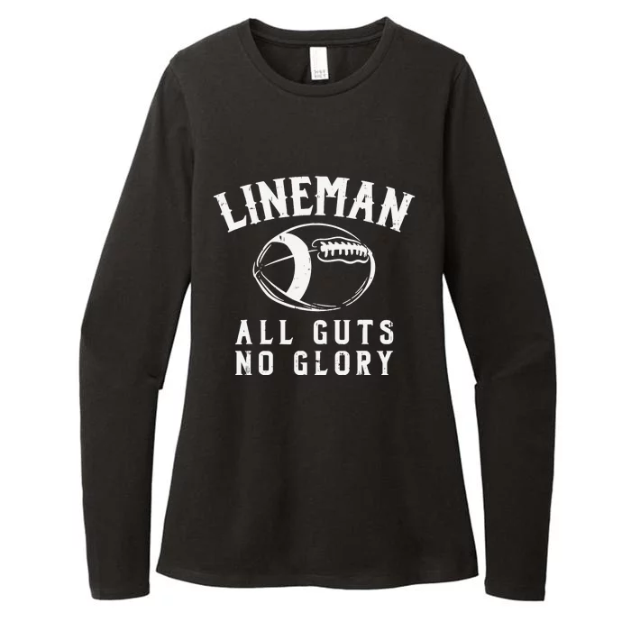 Lineman Guts Glory Funny American Football Gridiron Gift Womens CVC Long Sleeve Shirt