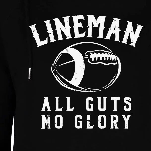 Lineman Guts Glory Funny American Football Gridiron Gift Womens Funnel Neck Pullover Hood