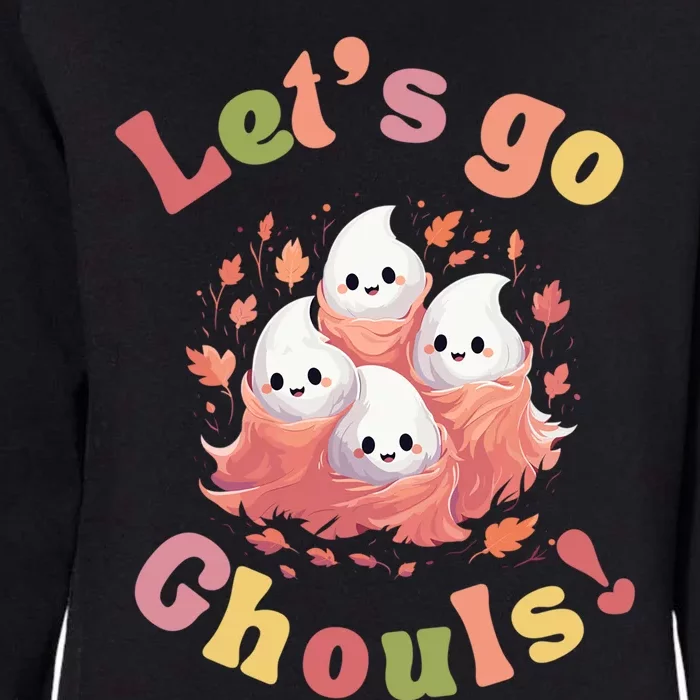 Lets Go Ghouls Pastel Halloween Ghosts Great Gift Womens California Wash Sweatshirt