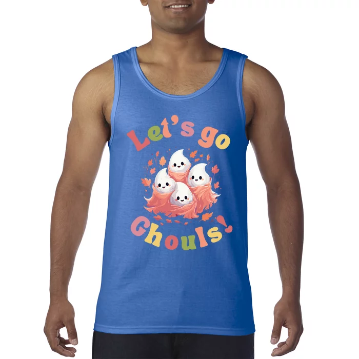 Lets Go Ghouls Pastel Halloween Ghosts Great Gift Tank Top