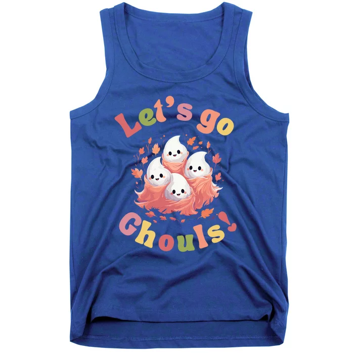 Lets Go Ghouls Pastel Halloween Ghosts Great Gift Tank Top