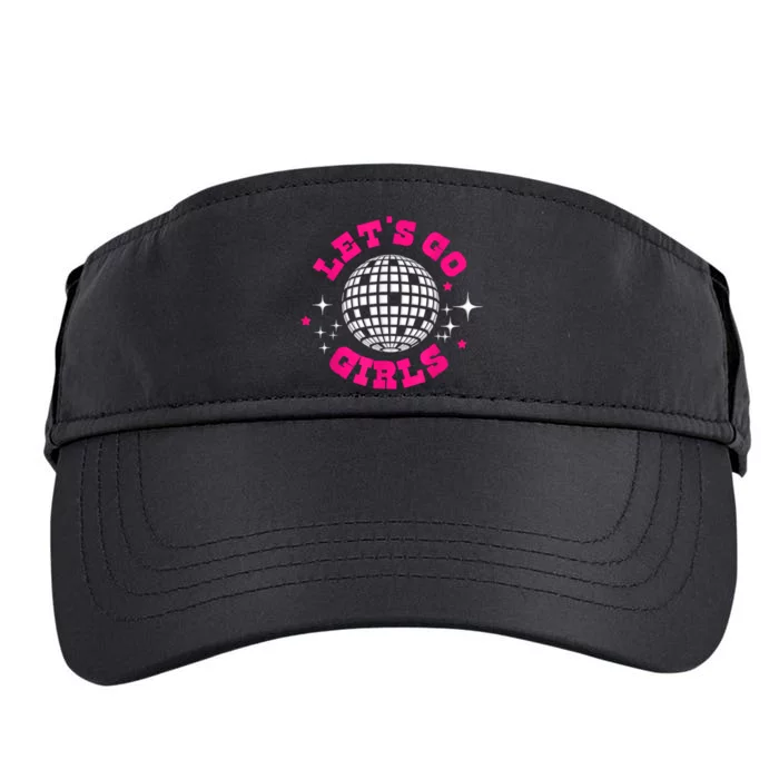 Lets Go Girl S Bridesmaid Nash Bash Disco Bachelorette Party Adult Drive Performance Visor