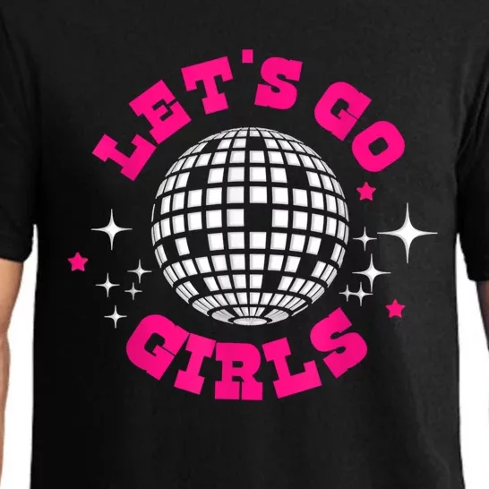 Lets Go Girl S Bridesmaid Nash Bash Disco Bachelorette Party Pajama Set