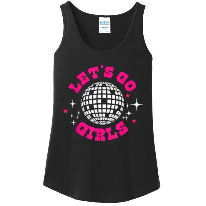 Lets Go Girl S Bridesmaid Nash Bash Disco Bachelorette Party Ladies Essential Tank