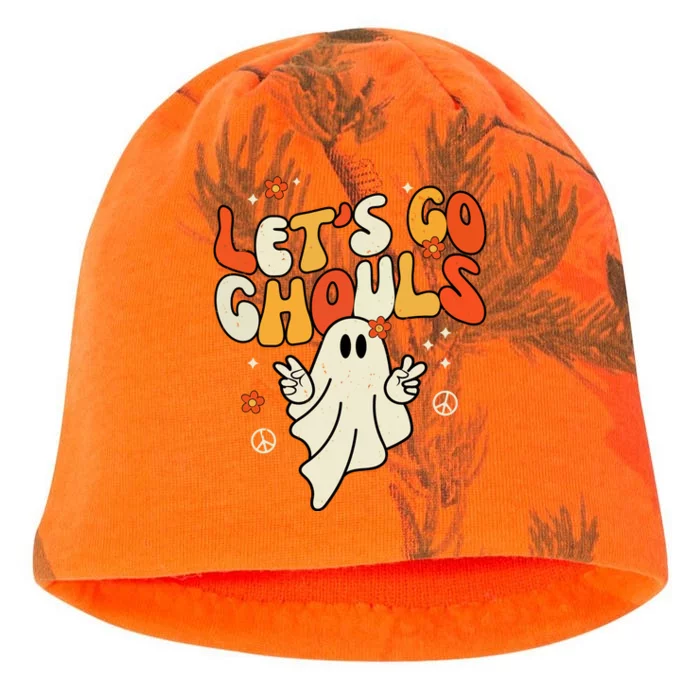 Lets Go Ghouls Ghost Retro Halloween Costume Kati - Camo Knit Beanie