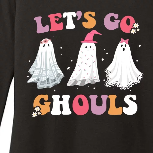 Lets Go Ghouls Cute Halloween Girl Squad Womens CVC Long Sleeve Shirt