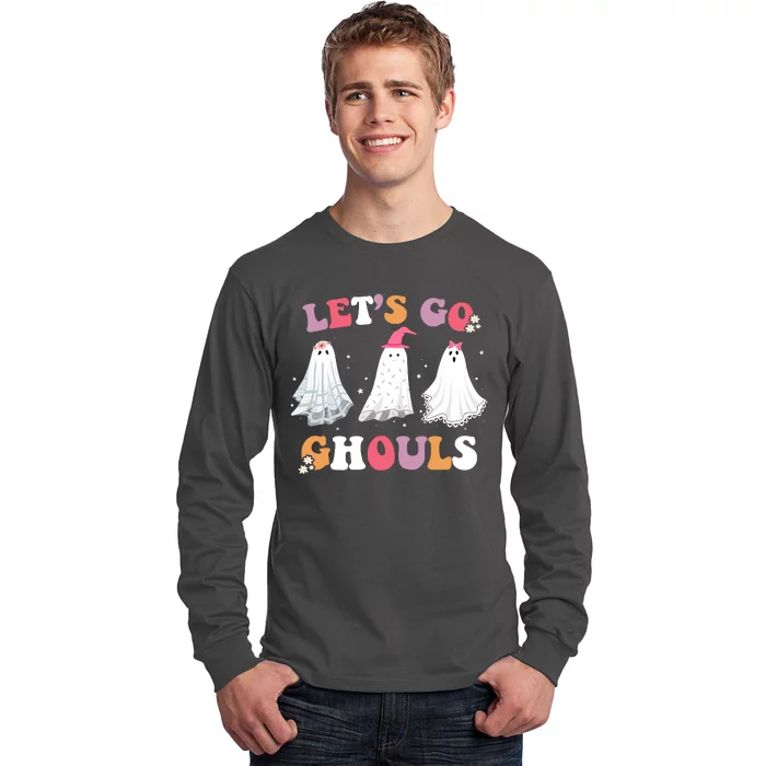 Lets Go Ghouls Cute Halloween Girl Squad Long Sleeve Shirt