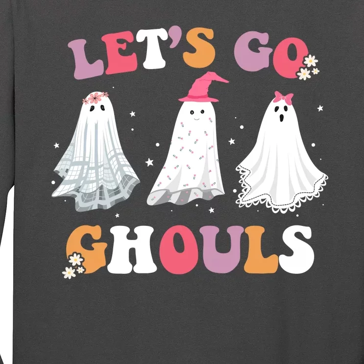 Lets Go Ghouls Cute Halloween Girl Squad Long Sleeve Shirt