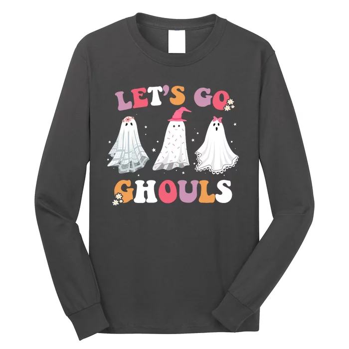 Lets Go Ghouls Cute Halloween Girl Squad Long Sleeve Shirt