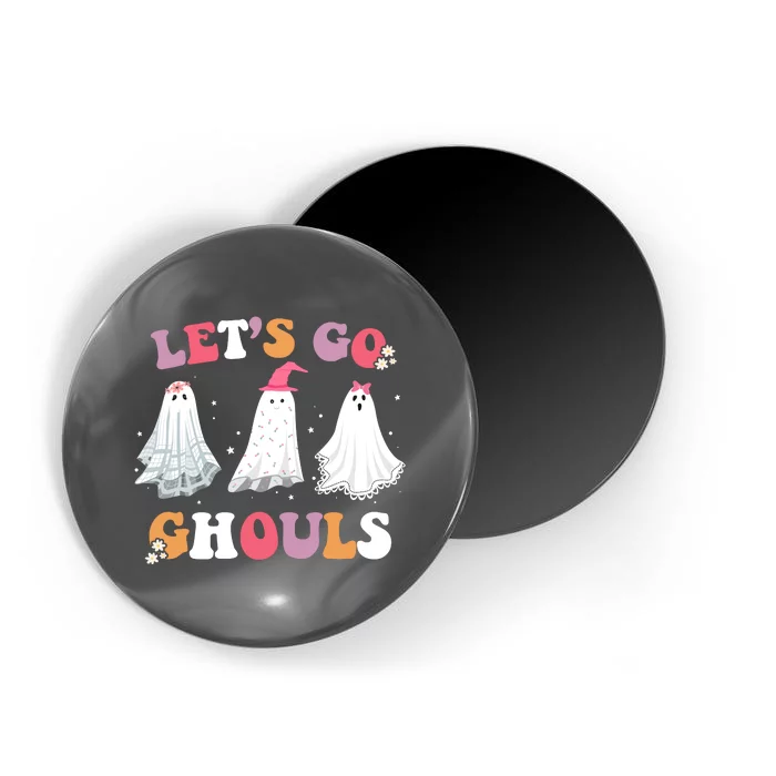 Lets Go Ghouls Cute Halloween Girl Squad Magnet